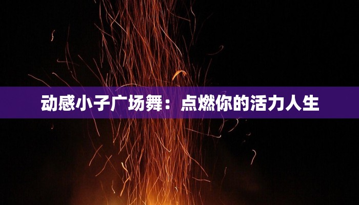 动感小子广场舞：点燃你的活力人生